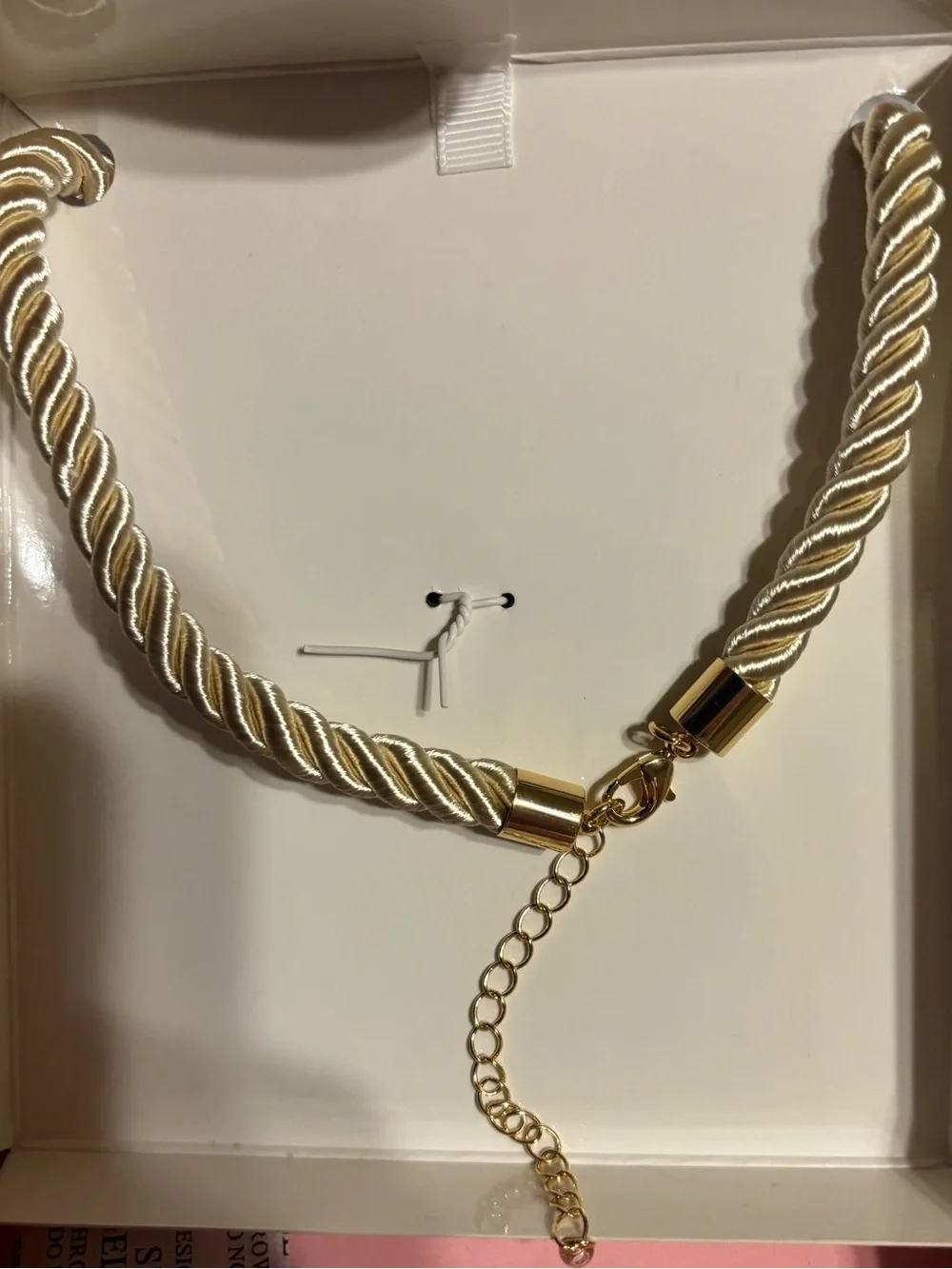 House of Harlow 1960 Oversized Gold Shell Pendant Rope Necklace - NIB